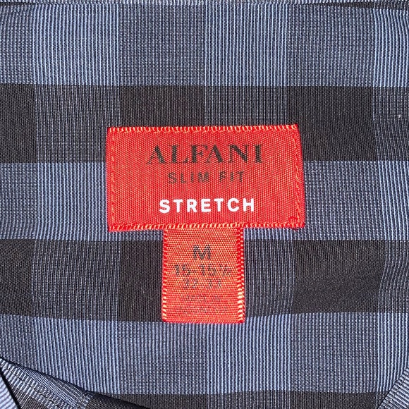 🛍 2/$20 NWT Alfani Slim Fit Dress Shirt - Picture 2 of 2